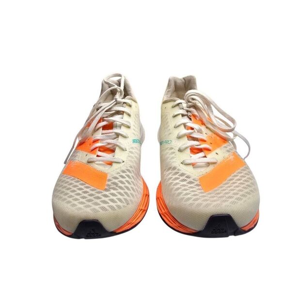 Adidas Adizero Pro White Screaming Orange Solar Yellow Lightstrike Running Sneak - Picture 6 of 13